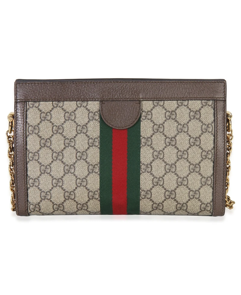 Pre-Owned Gucci Beige Gg Supreme Web Ophidia Gg Small Shoulder Bag