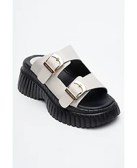 Joanes Leather Two-Strap Platform Sandal (Women)