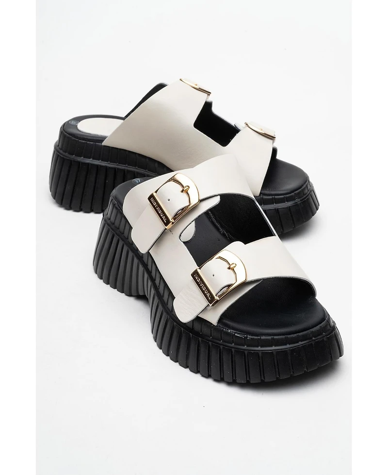 Joanes Leather Two-Strap Platform Sandal (Women)