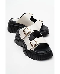 Joanes Leather Two-Strap Platform Sandal (Women)