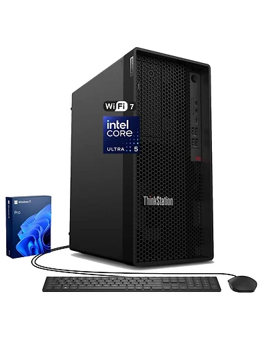 Lenovo ThinkStation P2 Workstation Desktop Intel Core Ultra 5 32GB Ram Intel Graphics 1TB Ssd Storage Windows 11 Pro