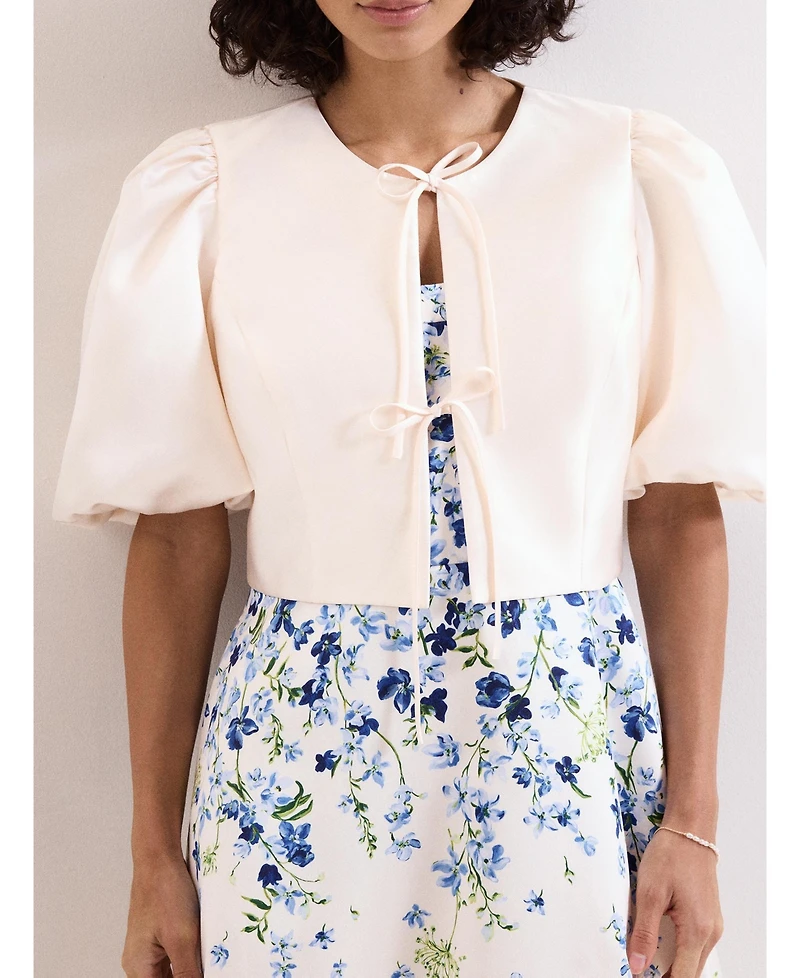 Phase Eight Women's Paulina Cropped Puff-Sleeve Jacket