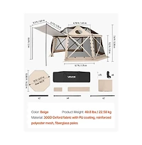 Slickblue Screen Tent Canopy Shelter for 12-15 People