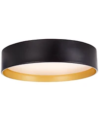 Possini Euro Design Russo 14" Wide Brass Led Ceiling Light