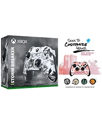 Microsoft Xbox Wireless Controller for Series X, Series S, Windows with Mighty Skins Custom Skin Code - Storm Breaker.