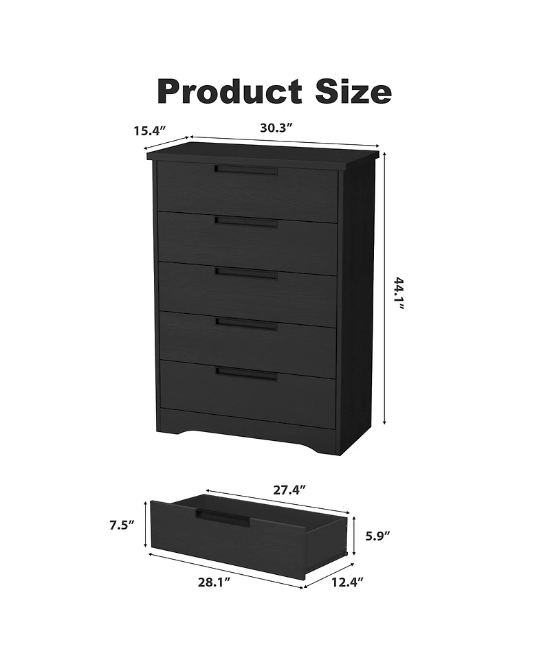 gaomon Drawer Dresser for Bedroom