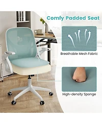 Sugift Ergonomic Computer Desk Chair with Lumbar Support and Arms