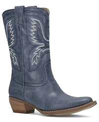 Frye and Co. Women's Irlene Short Deco Stitch Almond Toe Boots