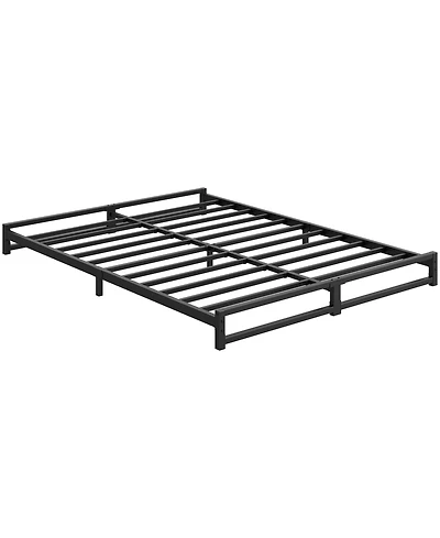 Homfan Metal Platform Bed Frame with Steel Slats Support, Mattress Foundation,Easy Assembly