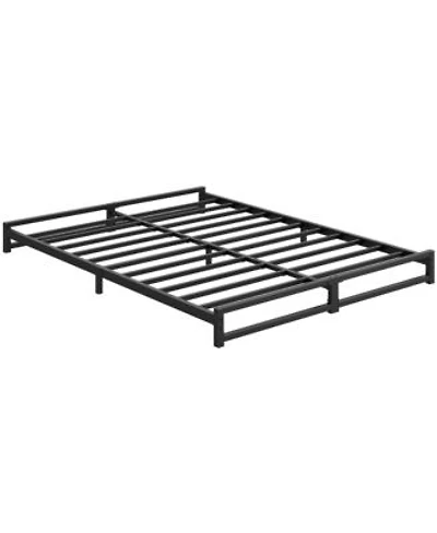 Homfan Metal Platform Bed Frame With Steel Slats Support Mattress Foundationeasy Assembly