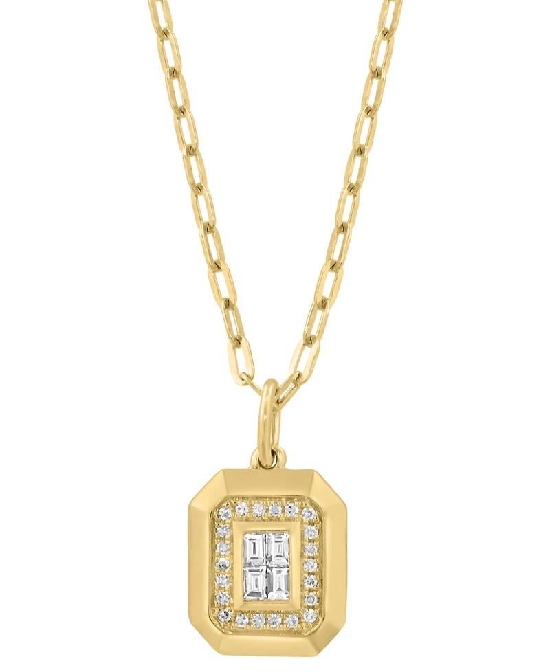 Effy Collection Diamond (1/6 ct. t.w.) Pendant Necklace in 14k Yellow Gold