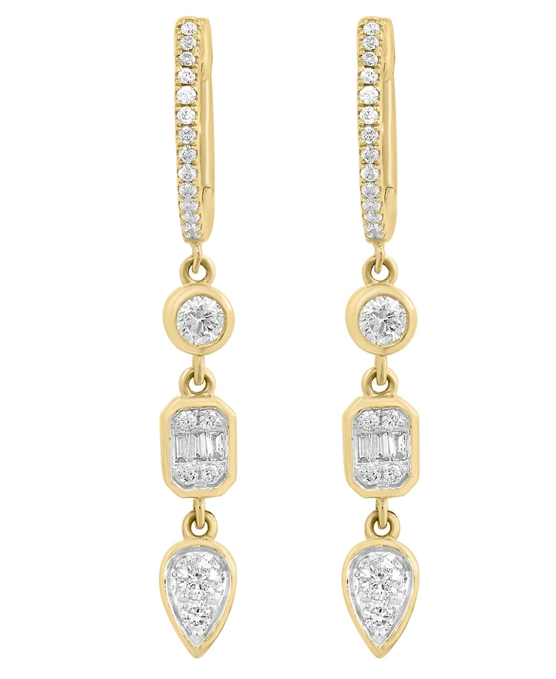 Effy Collection Diamond (1/3 ct. t.w.) Earrings in 14k Yellow Gold