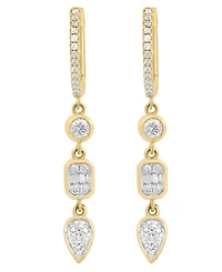 Effy Collection Diamond (1/3 ct. t.w.) Earrings in 14k Yellow Gold