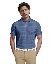 Pga Tour Men's Jacquard Micro Golf Polo Shirt