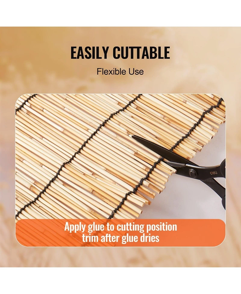 Sugift Reed Fencing, 5.5 x 16.4 ft, Decorative Privacy Fence for Garden