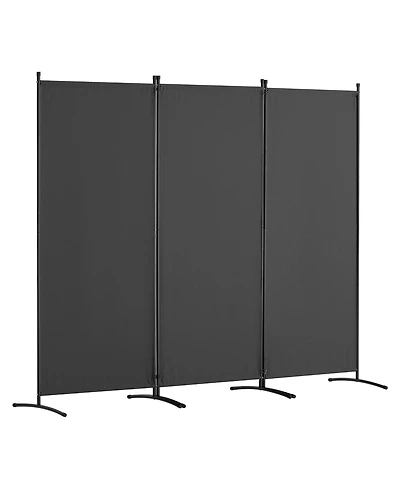 Sugift Room Divider, 3 Panel Folding Privacy Screen, Freestanding for Office and Bedroom