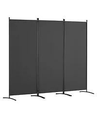 Sugift Room Divider, 3 Panel Folding Privacy Screen, Freestanding for Office and Bedroom