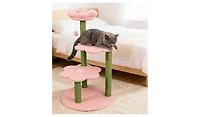 Zeus & Ruta Multi Level Cat Tree with Cozy Perch Scratching Posts Kittens/Cats Playrest