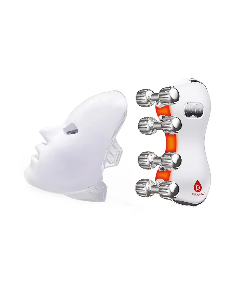 Pursonic 5-in-1 Led Roller Massager and 7-in-1 Led Face Mask