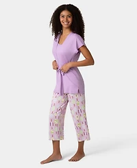 Hue Women's Mama Jama 3 Piece Pj Set
