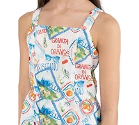 Rare Editions Girls' 7-16 Postcard Sleeveless Dress