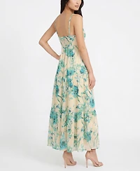 Taylor Women's Sweetheart Neck Floral Tiered Empire Waist Dress