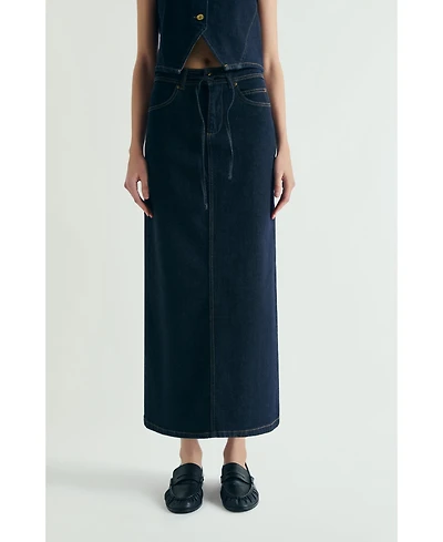 Scalpers Women's Denim Midi Skirt