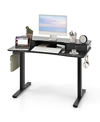Slickblue Adjustable Electric Standing Desk with 2 Drawers for Home Office