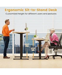 Gouun Electric Standing Desk Frame with Led Display and Height Memory