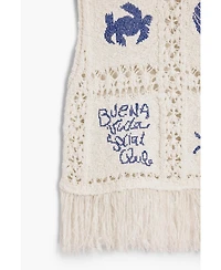 Desigual Girls Girls's Crochet sweater with fringes