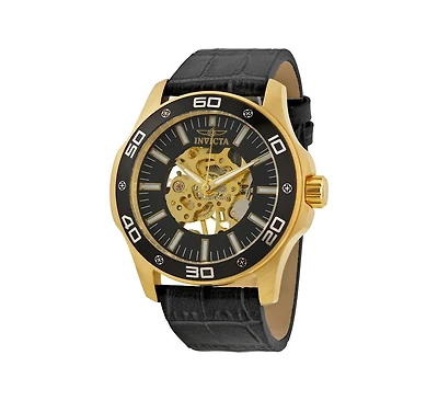 Invicta Men's 17261 Specialty Quartz Black Skeleton Dial Watch