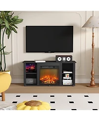 Homlux Modern Electric Fireplace Tv Stand for TVs Up to 55