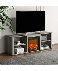 Homlux Modern Fireplace Tv Stand for TVs up to 65" with Storage Media Console