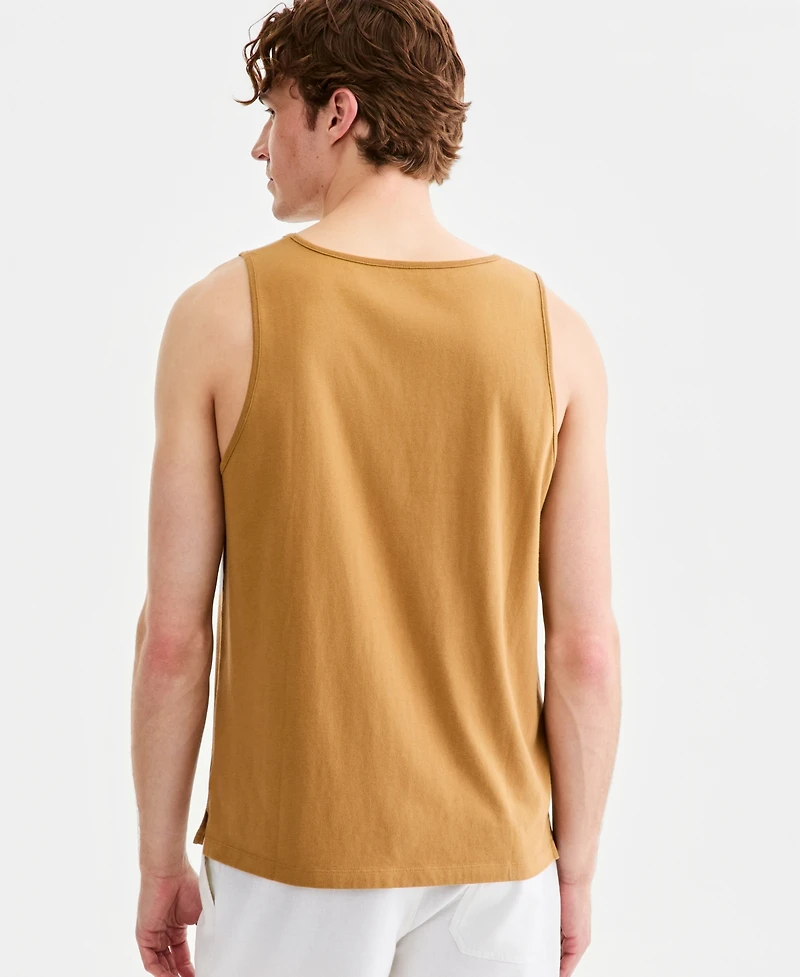Sun + Stone Men's Cotton Surfer Graphic Tank Top, Macy's Exclusive