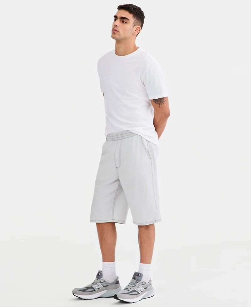Sun + Stone Men's Lisbon Cotton Pull-On Shorts, Macy's Exclusive