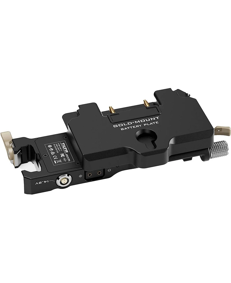 Tilta Power Pass-Through Plate with Gold Mount Battery Plate for Dji Ronin, Black
