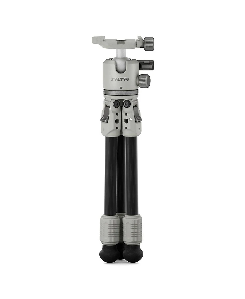 Tilta Tabletop Ball Head with 1-Stage Carbon Fiber Tripod Legs, Snow White