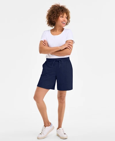 Style & Co Women's Mid Rise Sweatpant Shorts, Created for Macy's