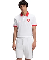 Boss by Hugo Men's Paddy Canada Country Flag Trim Polo Shirt