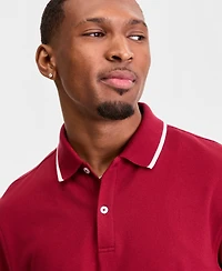 Club Room Men's Regular-Fit Tipped Performance Polo Shirt, Created for Macy's
