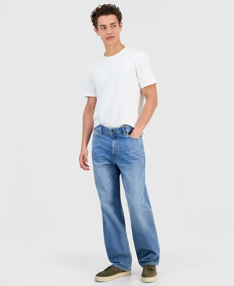 Sun + Stone Men's Palm Wash Loose-Fit Jeans, Macy's Exclusive