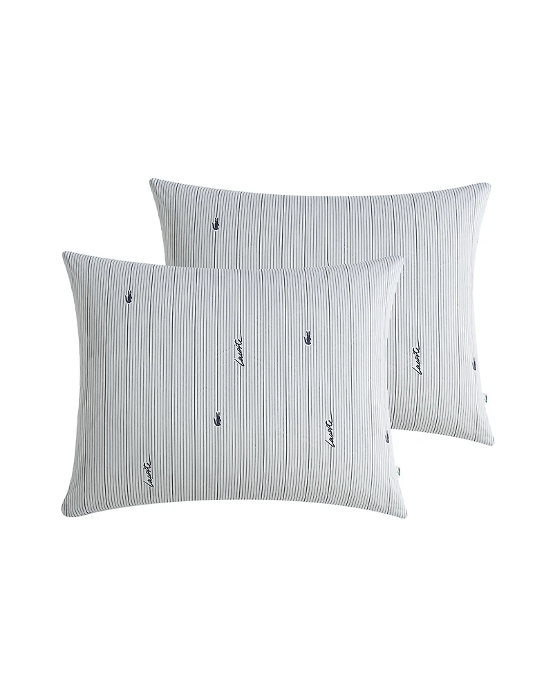 Lacoste Home Logo Stripe 3-Pc. Comforter Sets, King