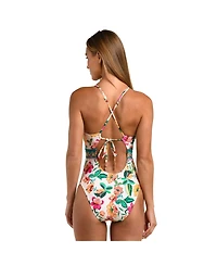 Sunshine 79 Women's Zen Garden V Plunge One Piece