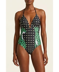 Jessie Zhao New York Women's Wild Garden Reversible One Piece Swimsuit