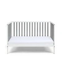 Jujabu 3 in 1 Convertible Solid Wood Island Crib Two Tone Modern Classic