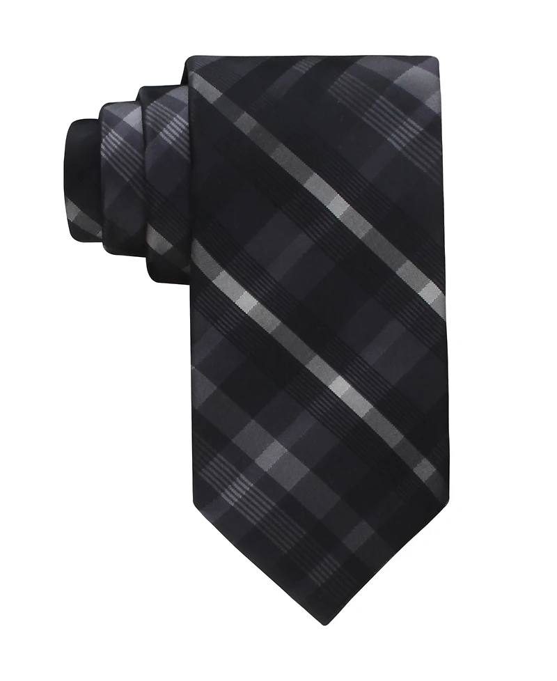 Calvin Klein Men's Drogo Plaid Pattern Tie