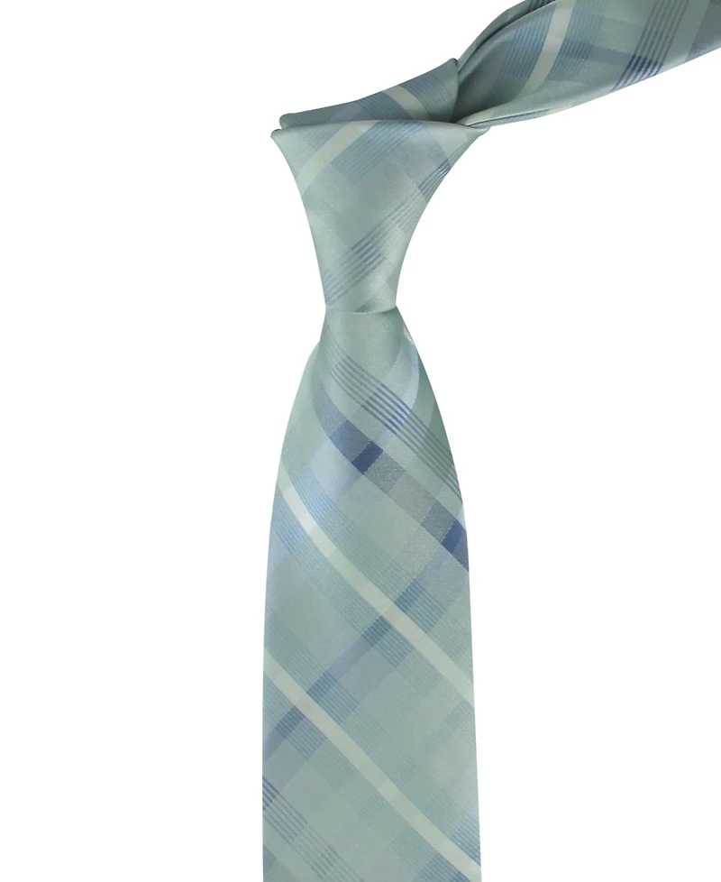 Calvin Klein Men's Drogo Plaid Pattern Tie