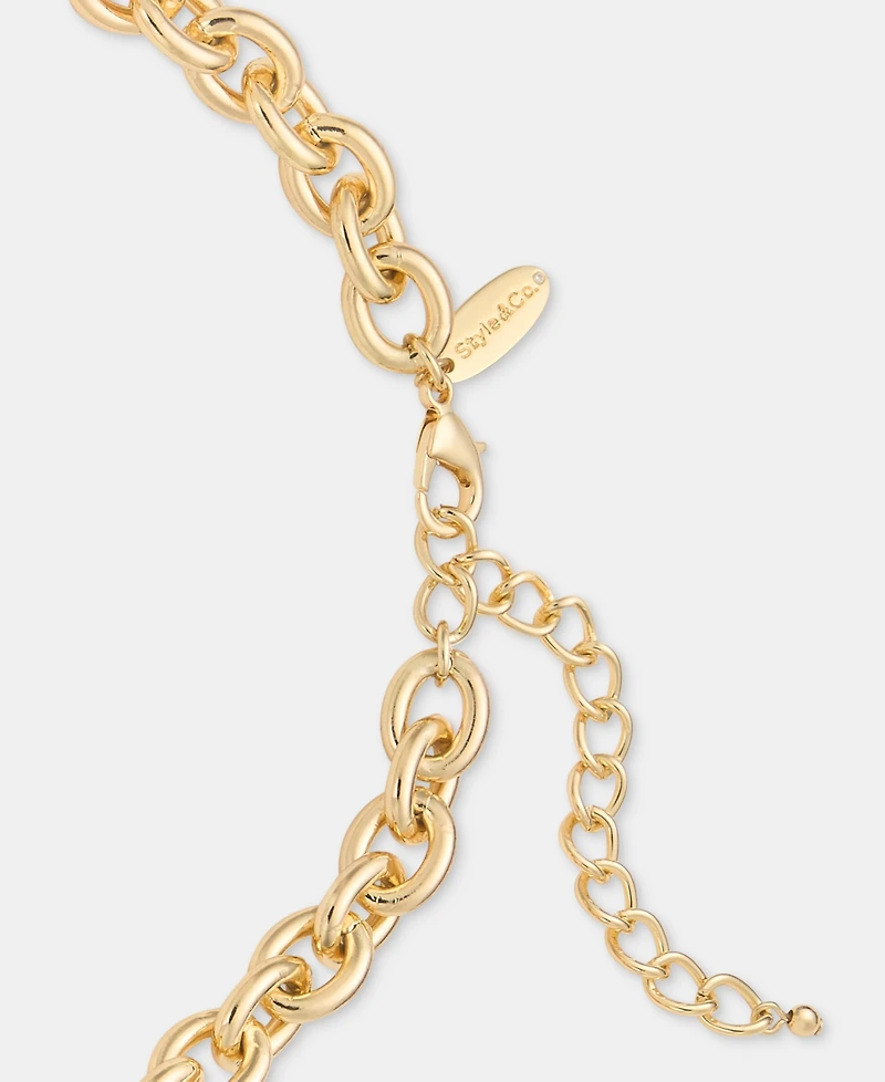 Style & Co Gold-Tone All Around Collar Necklace, Macy's Exclusive