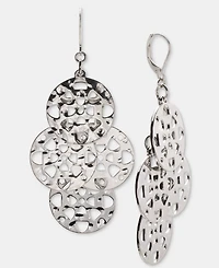 Style & Co Gold-Tone Circle Drop Earrings, Macy's Exclusive
