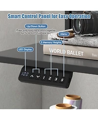 Slickblue Height Adjustable Electric Standing Desk with 2 Drawers